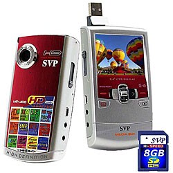SVP MP300 Pocket HD Video 8GB Red Camera and Media Player