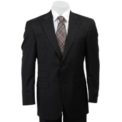 Claiborne Men's Athletic-fit Solid Charcoal Suit