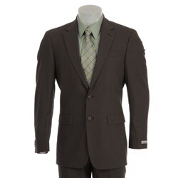 Kenneth Cole Slim Collection Men's Wool Brown Suit
