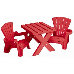 American Plastic Toys Children's Plastic Table and Chairs Set