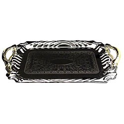 Carlisle Foodservice 16 x 11 Retangular Chrome Tray