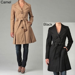 DKNY Women's Belted Rain/ Trench Coat