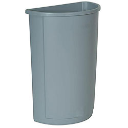 Rubbermaid Commercial 21 Gallon Gray Waste Receptacle