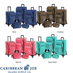 Caribbean Joe Coral Reef 5-piece Spinner Luggage Set
