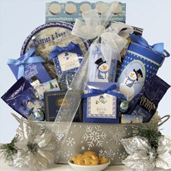 Gourmet Christmas Holiday Gift Basket.