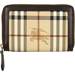 Burberry Ziggy Haymarket Medium Wallet