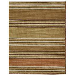 Hand-woven Arrah-105 Dhurry New Zealand Wool Rug (8' x 10')
