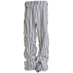 Sessions Men's Gridlock White and Black Snowboard Pants 