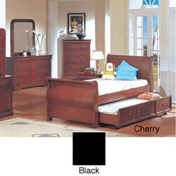 Louis Phillipe 6-piece Twin Sleigh and Trundle Bedroom Set