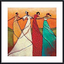 Monica Stewart 'Unity' Metal Framed Art