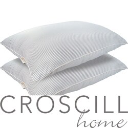 Croscill Cotton Blue Stripe Pillows (Set of 2)