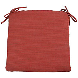 Sunbrella Dupione Henna Seat Cushion with Ties