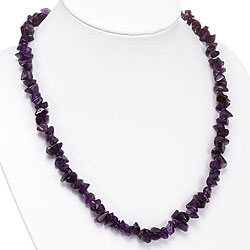Handmade Amethyst and Silver Necklace (Thailand)