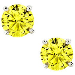 Canary+diamond+earrings