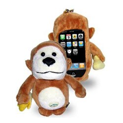 Fun Friends 'Funky Bar' Monkey Plush Animal Cell Phone Cover