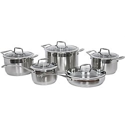 Gourmet Chef 10-piece Stainless Steel Cookware Set