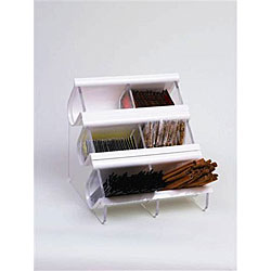 EZ-Organizer White Double Condiment Display