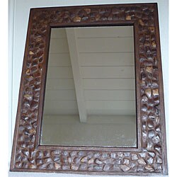 Large Coconut Shell Wall Mirror (Thailand)