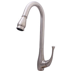 Geyser Brushed Nickel Pull-Out Kitchen Faucet