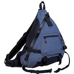  J World Navy Big Zipper Sling Bag