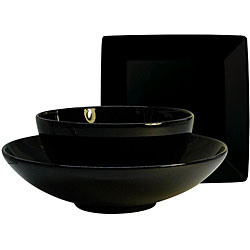 Waechtersbach Black 3-piece Hostess Set