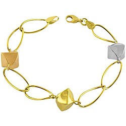 14k Tri-tone Gold Mambo Bracelet