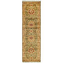 Oushak Hand-knotted Legacy Birj Wool Rug (3' x 10')
