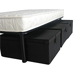 Black Under Bed Storage Baskets (Set of 2)