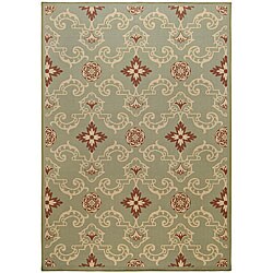 Cafe Green Rug (5'3 x 7'6)