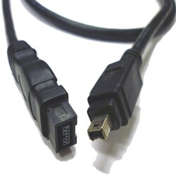 IEEE 1394 4-pin to 4-pin 4-foot FireWire Cable