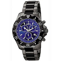 Invicta Men's Invicta II Blue Dial Gunmetal Chronograph Watch