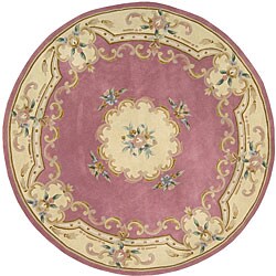 Hand-tufted FHSN Wool Rug (7' Round)