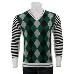 Jacky Wilkins Men's Lambswool Blend Argyle Sweater