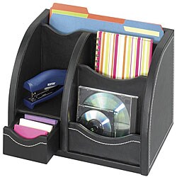 Safco Faux Leather Multimedia Organizer