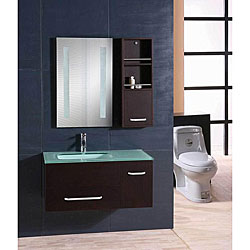 Milan Modern Wall Mount Single Vanity Set