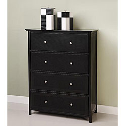 Elite Black Metal 4-drawer Chest