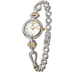 Bulova Two-tone Stainless Steel Mother of Pearl Dial Watch