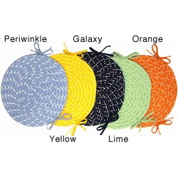 Lemonade Braided Reversible Chairpads (Set of 4)