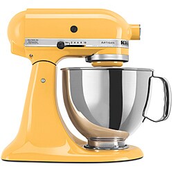 KitchenAid KSM150PSBF Buttercup Artisan Series 5-quart Stand Mixer