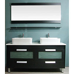 Parliament Double-sink Modern Bathroom Vanity Set