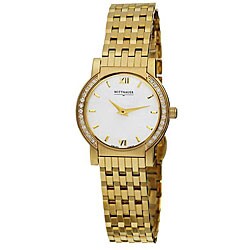 Wittnauer Orpheum Women's Goldplated Steel Diamond Watch