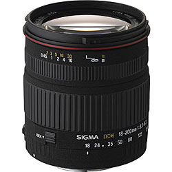 Sigma 18-200mm F3.5-6.3 DC Lens for Nikon