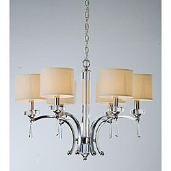 Crystal Base 6-light Chandelier