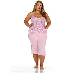 Popsi Lingerie 'Skull' Camisole and Capri Pants