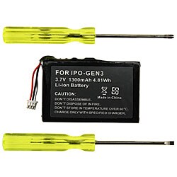 Eforcity Slim Li-Ion Battery for Apple iPod 3rd Generation