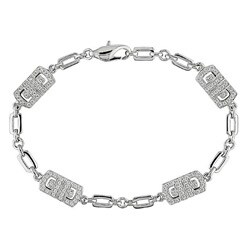 18K White Gold 3/4 CT TDW Diamond Bracelet (G-H, SI2)