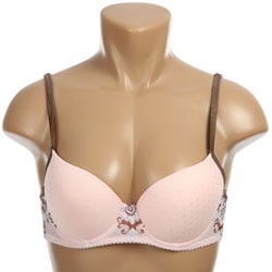 Donna di Capri Women's Polka-dot and Lace Bra