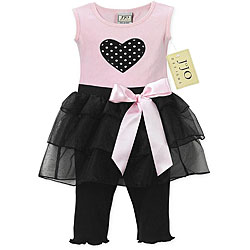 JoJo Designs Infant Girl's Heart Tutu Outfit
