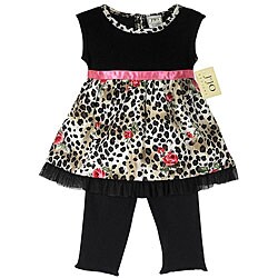 JoJo Designs Infant Girl's Leopard Rose 2-piece Set