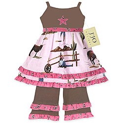 JoJo Designs Girls' 2-piece Cowgirl Dress Set